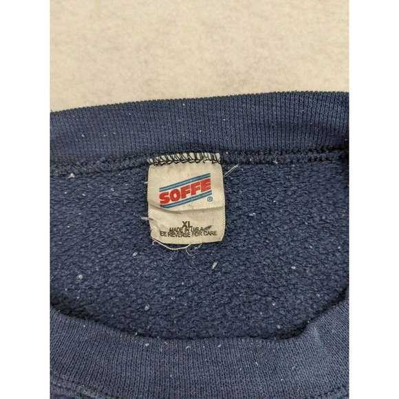 Union Pride Laborers Crewneck Sweatshirt XL Extra Large USA Made Navy Blue - Picture 5 of 8